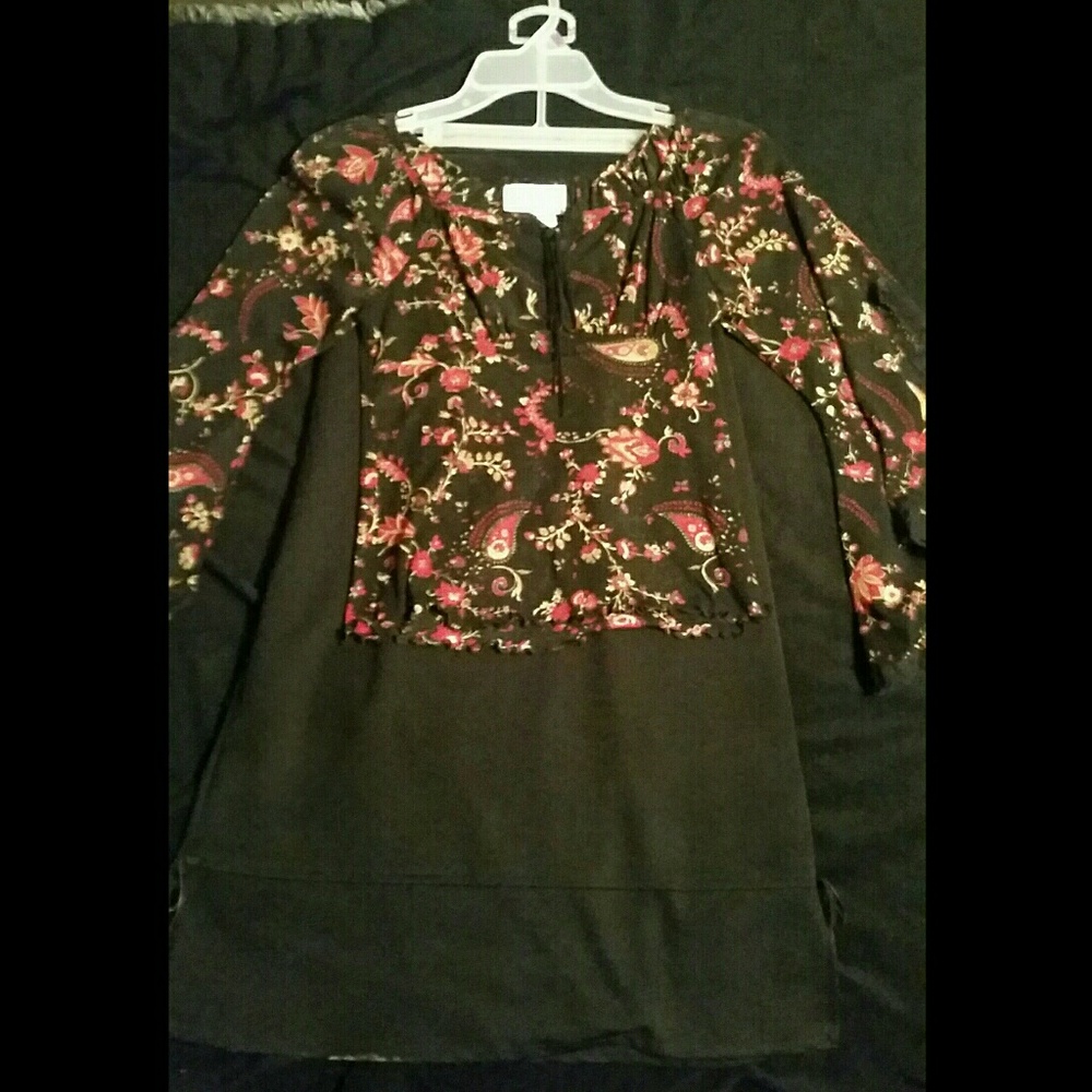 Floral shirt & skirt